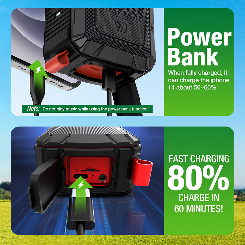 Dprofy IPX6 Magnetic Golf Speaker For Golf Cart - dprofy