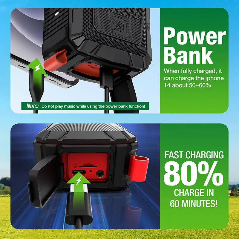 Dprofy V3M golf speaker standard built-in power bank phone charger