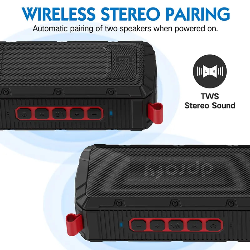 Dprofy wireless bluetooth golf cart 2 Speakers with Stereo Pair