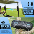 Dprofy New Play 2 Rounds of Golf, 2Pcs Magnetic Bluetooth Golf Speaker Golf Cart Speaker, Stereo Sound Portable Pro Wireless Waterproof Speaker with Rich Bass, Golf Accessories Golf Gifts (with Light) - dprofy