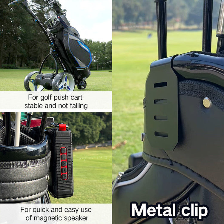 Dprofy Play 2 Rounds of Golf at Max Volume,2Pcs Magnetic Bluetooth Golf Speaker,Stereo Sound Portable Pro Wireless Waterproof Speaker with 並行輸入品